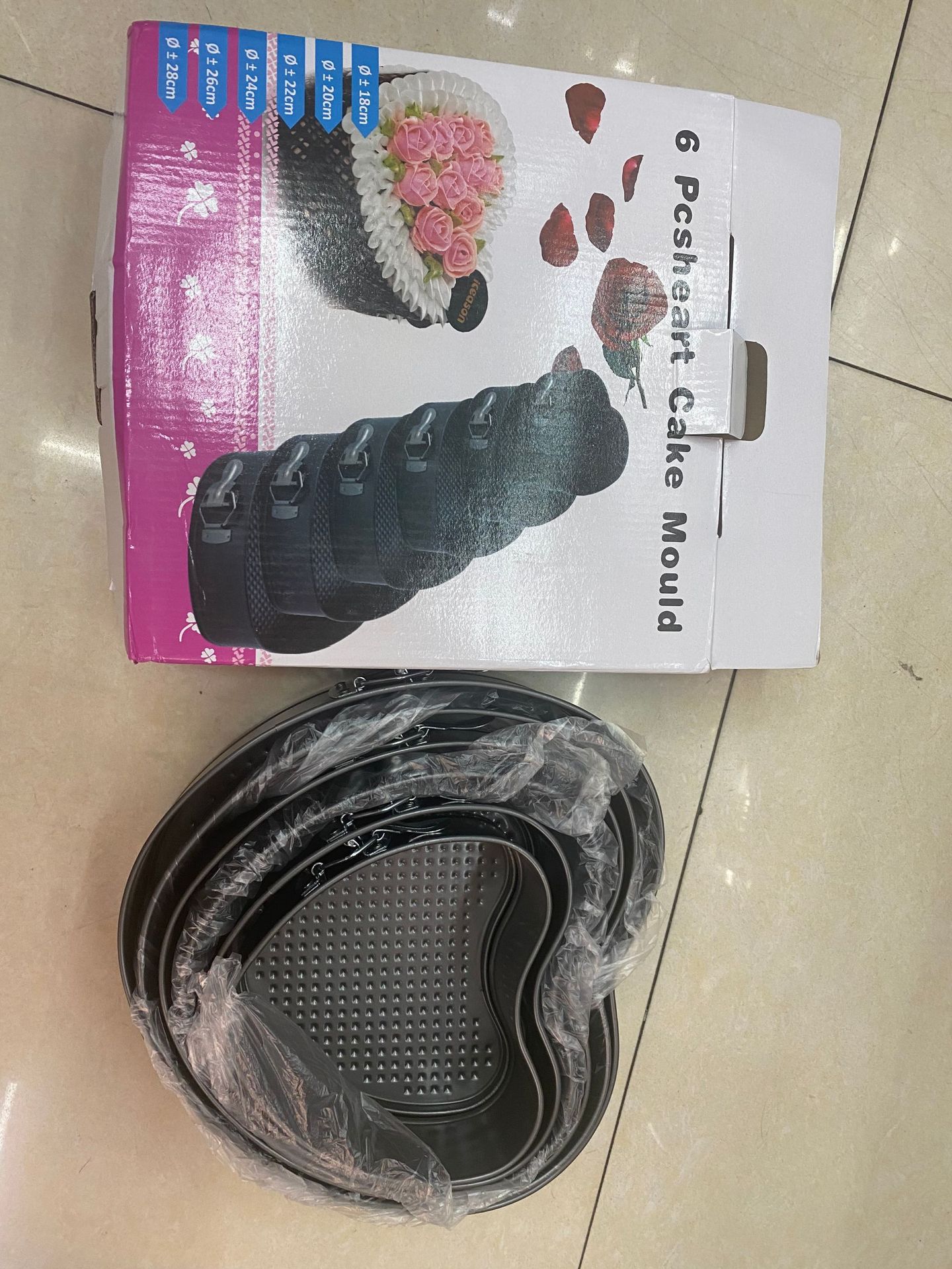 不沾圆形带扣活底模 锁扣蛋糕模具慕斯蜂巢爆款碳钢烤盘 烘培工具