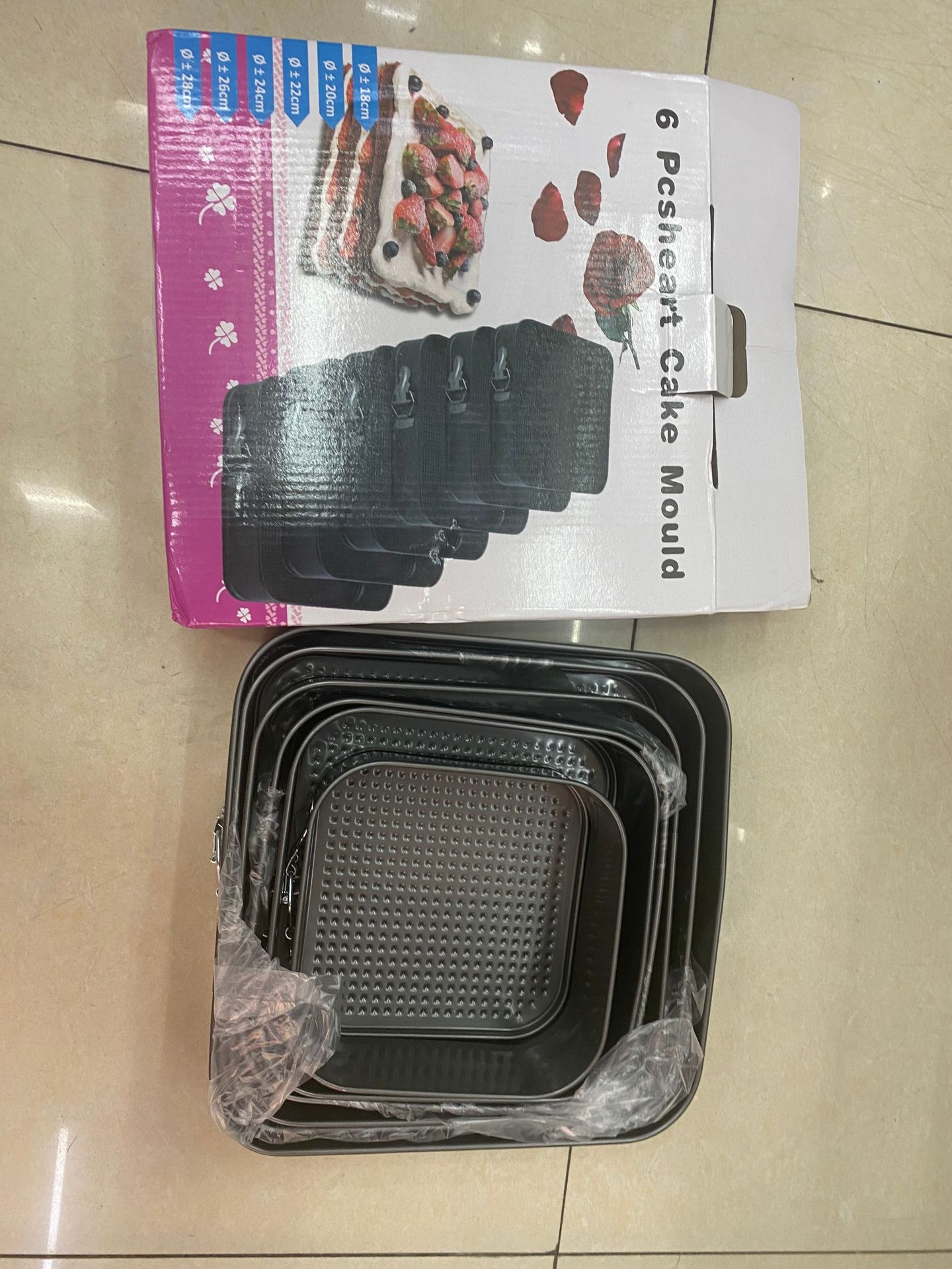 不沾圆形带扣活底模 锁扣蛋糕模具慕斯蜂巢爆款碳钢烤盘 烘培工具