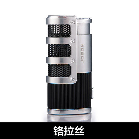 三火直冲打火机 防风创意雪茄专用气体金属火机lighter
