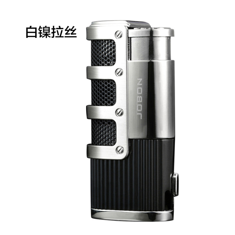 三火直冲打火机 防风创意雪茄专用气体金属火机lighter