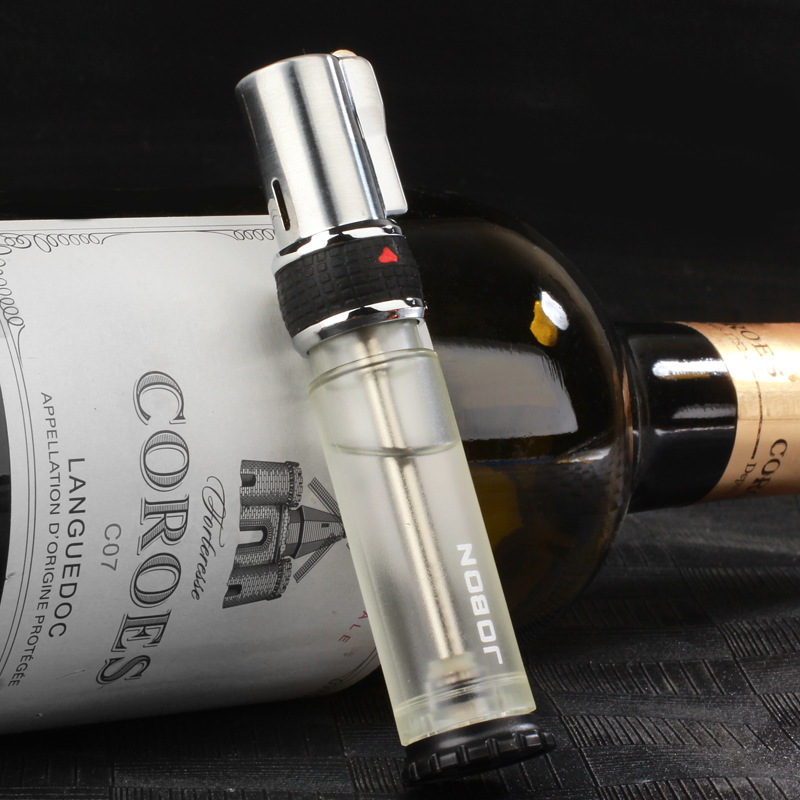 直冲打火机 个性创意透明可视气箱艾灸雪茄防风砂轮火机