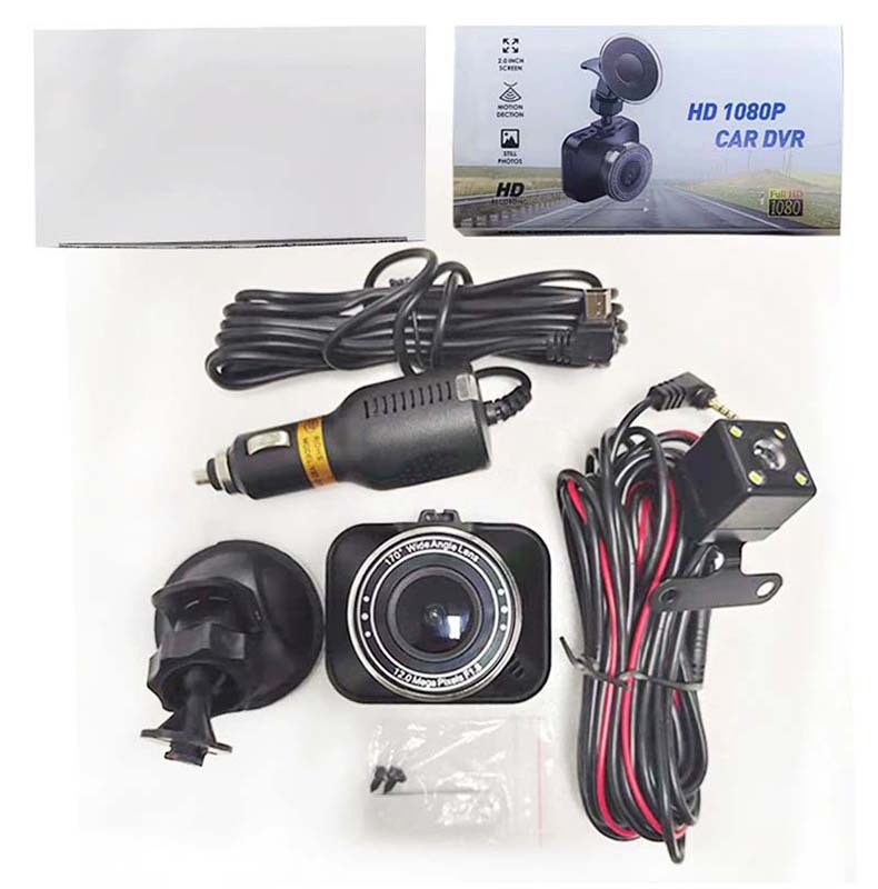 高清行车记录仪1080P双镜头汽车停车24h监控第一现场记录器批发小