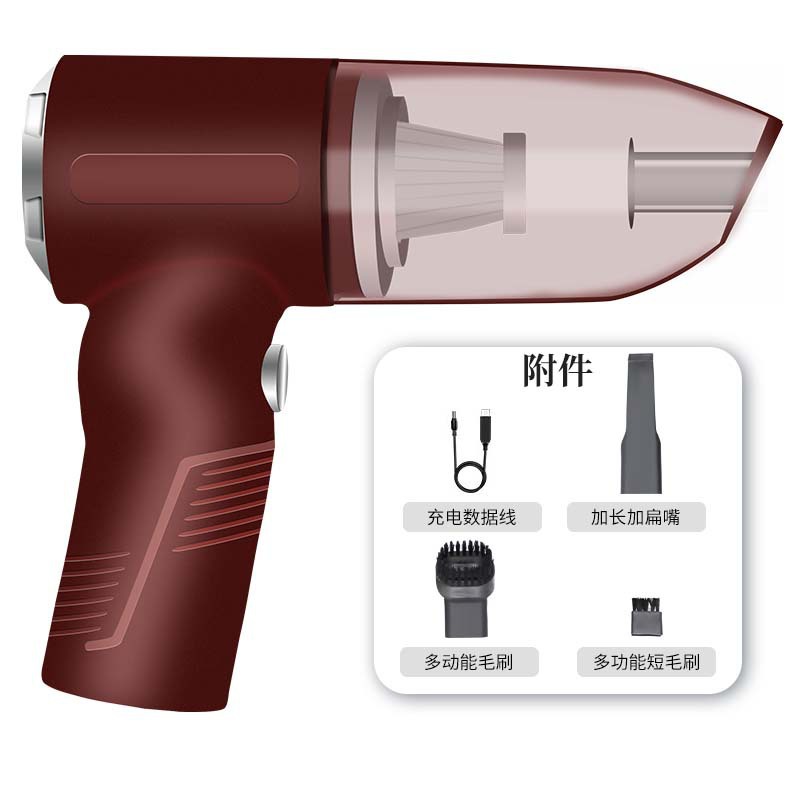 车载吸尘器 汽车枪式吸尘器 迷你便携式无线吸尘器大功率干湿两用