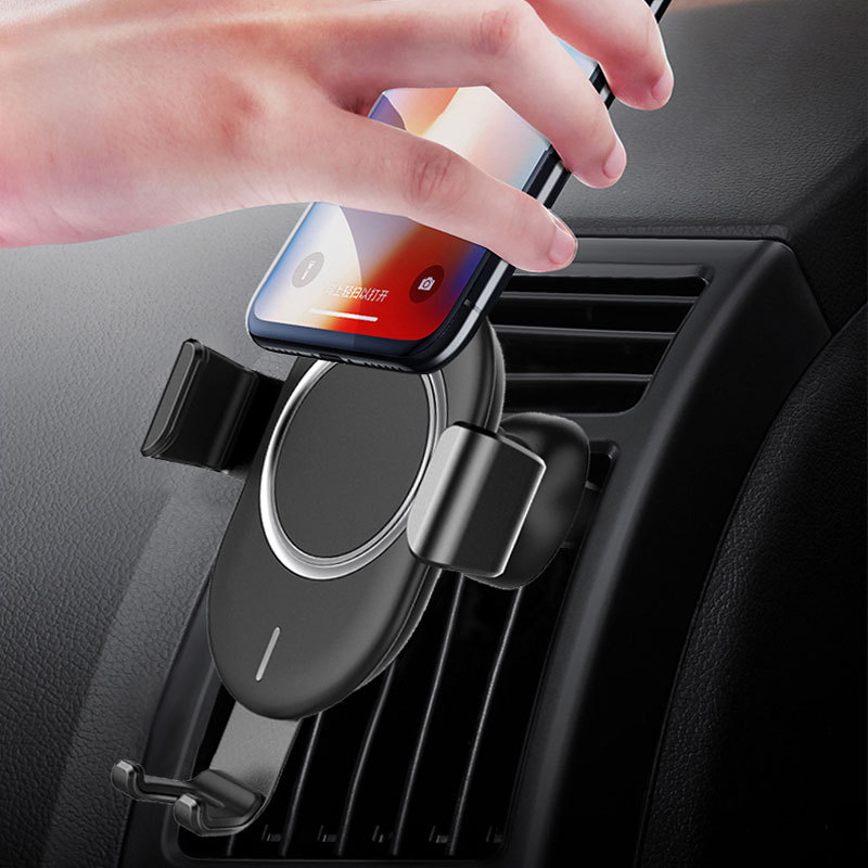 新款车载无线充电器 车载手机支架15W快充手机无线充电器工厂批发