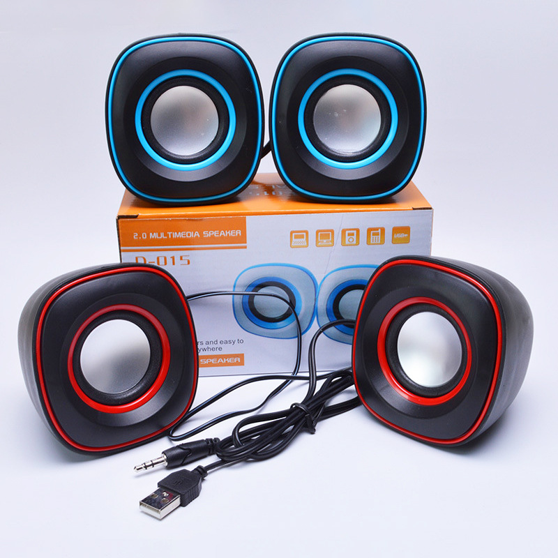 小Q蛋D015 音箱USB低音炮迷你便携多媒体台式机笔记本电脑小音响