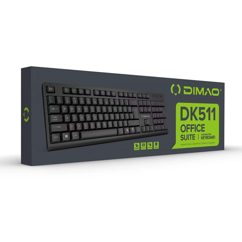 帝猫DT5110 USB有线键盘鼠标套装台式笔记本电脑商务办公家用键鼠