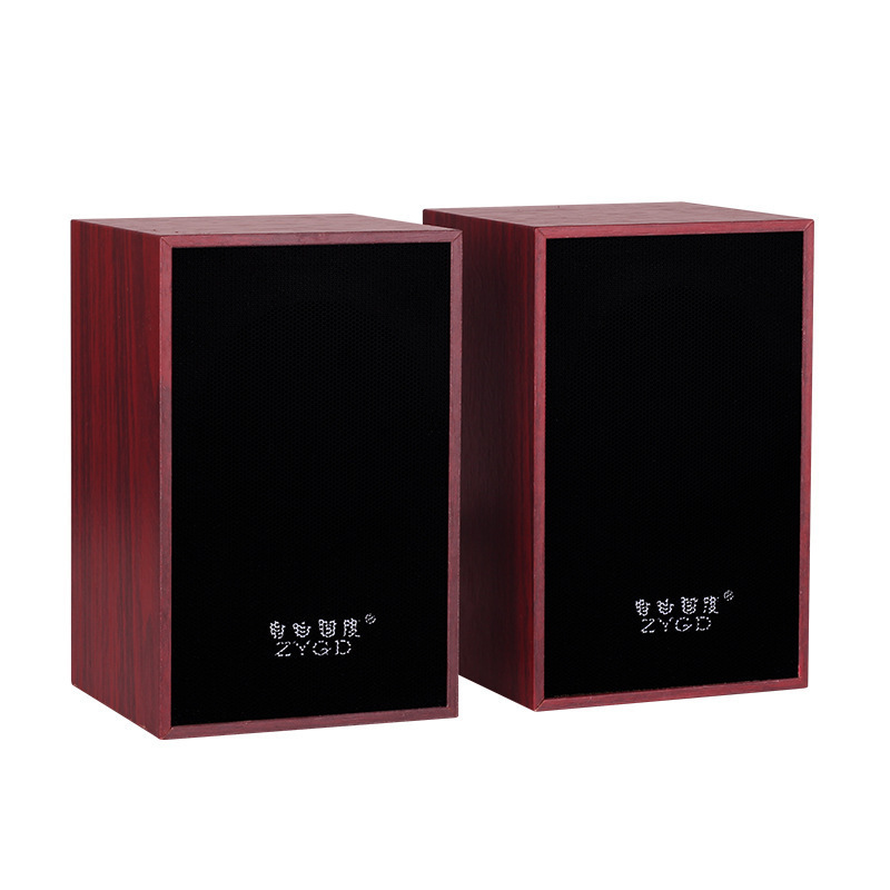 自由国度M08 2.0电脑音箱迷你小音响多媒体木质音箱低音炮USB供电