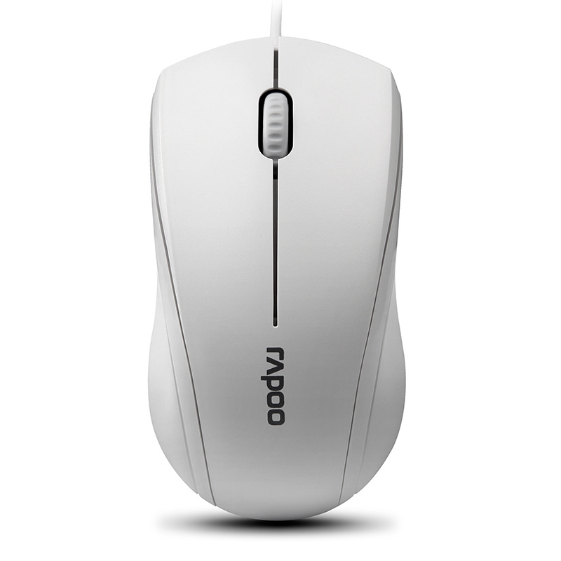 Rapoo N1600 Wired Silent Mouse USB Notebook Business Office Computer Desktop Portable Optical Mouse