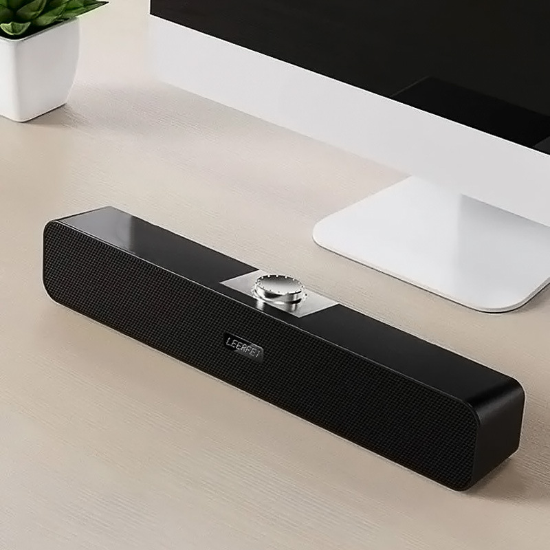 E1003/E3510台式机有线音箱长条桌面音响声霸电脑音箱双喇叭低音