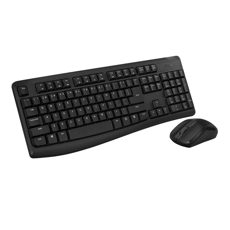 Rapoo 1800pro Power Saving Portable Business Office Games Laptop Desktop Computer Keyboard Mouse Set