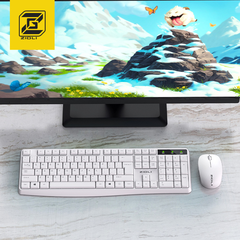 磁动力KM60无线键盘鼠标套装 一体机台式电脑时尚商务办公键鼠