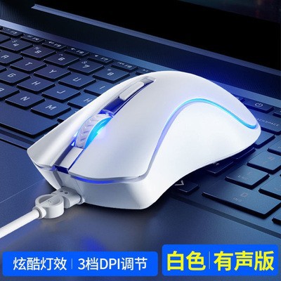 适用惠普G100有线游戏发光电竞鼠标usb笔记本台式电脑吃鸡rgb鼠标