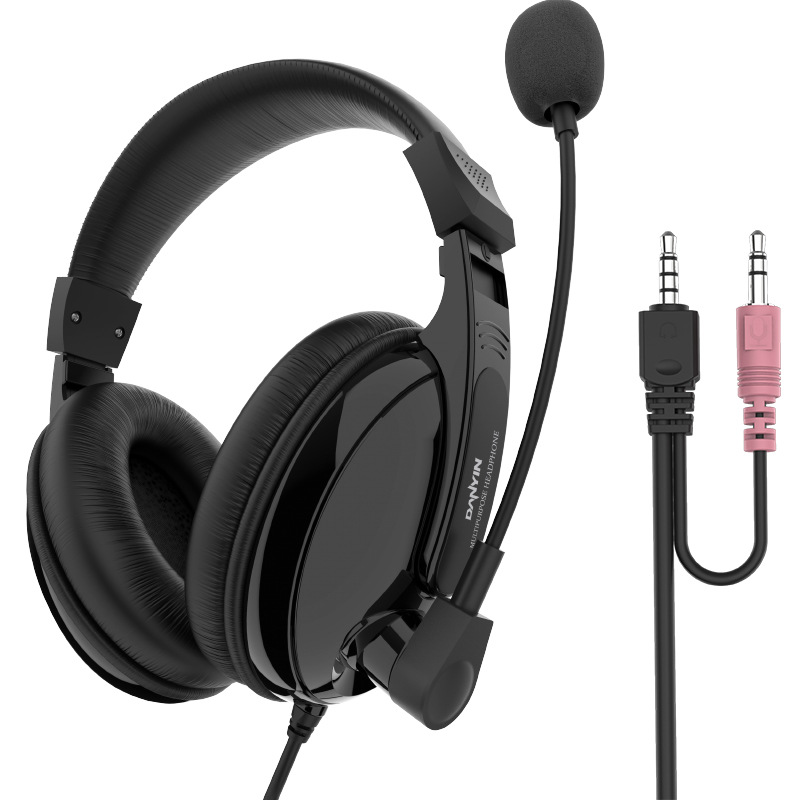 R602 RGB发光头戴式电脑耳机台式游戏线控USB有线耳麦电竞耳机