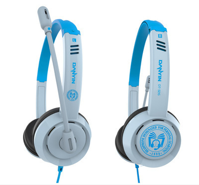 danyin/电音DT326 头戴式电脑耳机学生英语听力听说人机对话耳麦