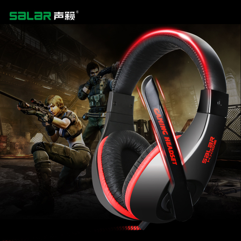 Salar/声籁KX102电脑耳机头戴式电竞耳机笔记本游戏 速卖通eBay