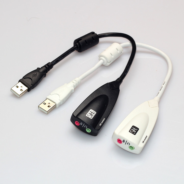 5HV2 USB7.1声卡外置免驱网络k歌音频西伯利亚带线直播录音声卡