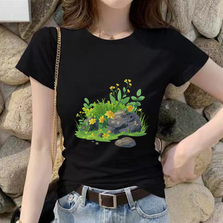 064 Milk silk 180gT T-shirt