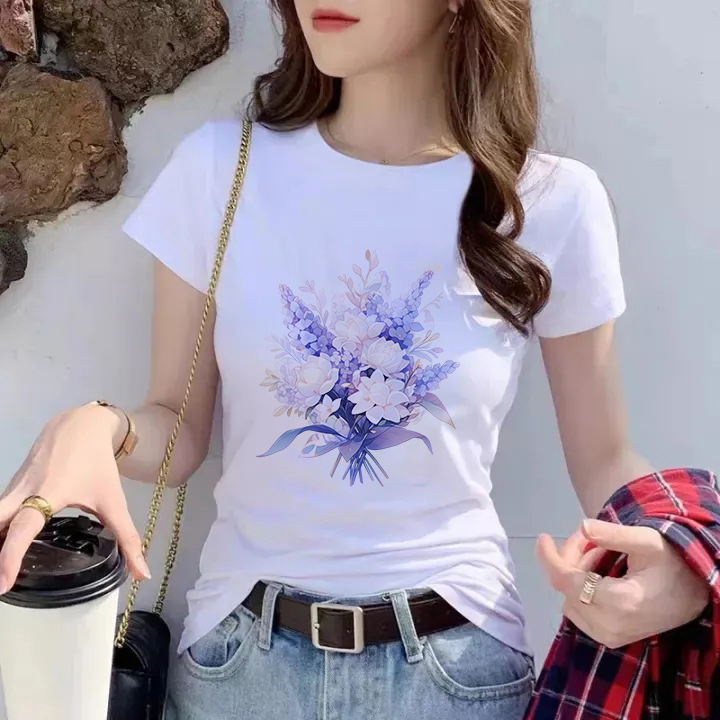 066 Milk silk 180gT T-shirt