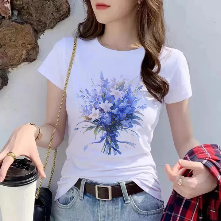 074 Milk silk 180gT T-shirt