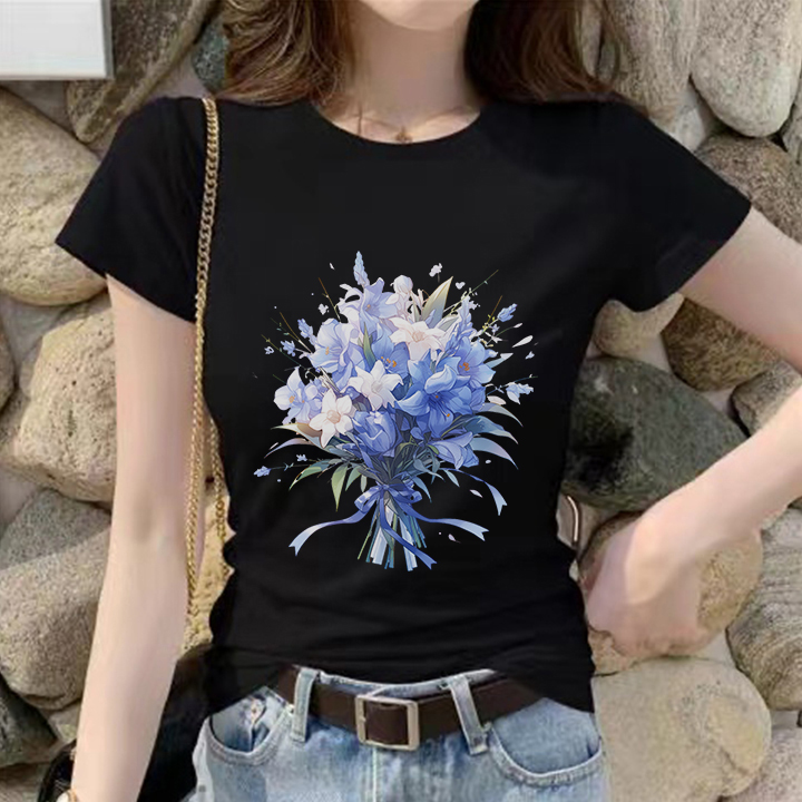 074 Milk silk 180gT T-shirt