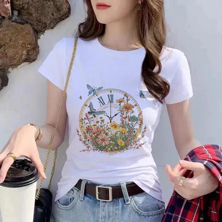 075 Milk silk 180gT T-shirt