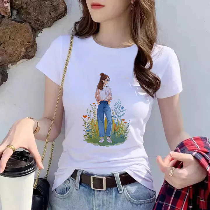 076 Milk silk 180gT T-shirt