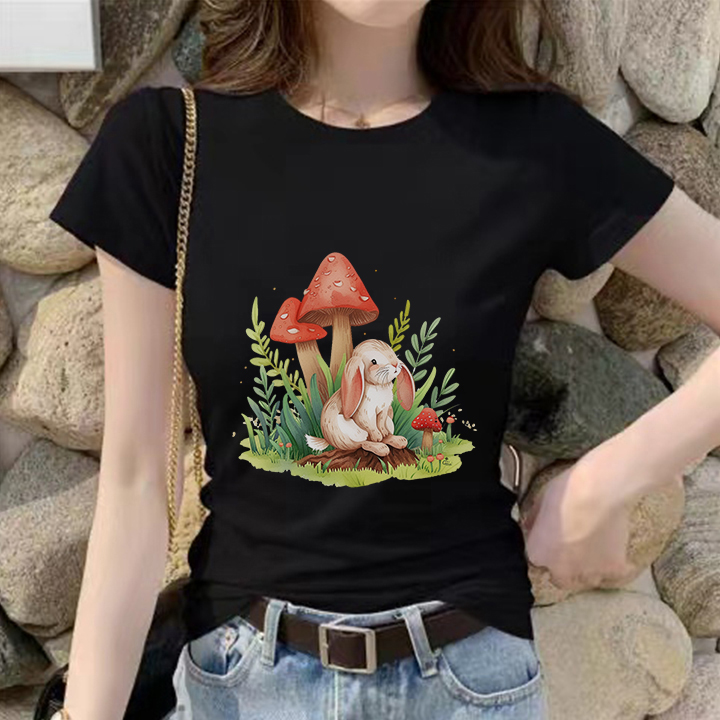 077 Milk silk 180gT T-shirt