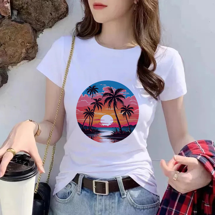 091 Milk silk 180gT T-shirt