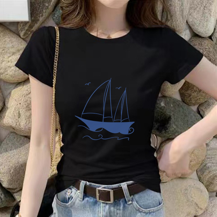 095 Milk silk 180gT T-shirt