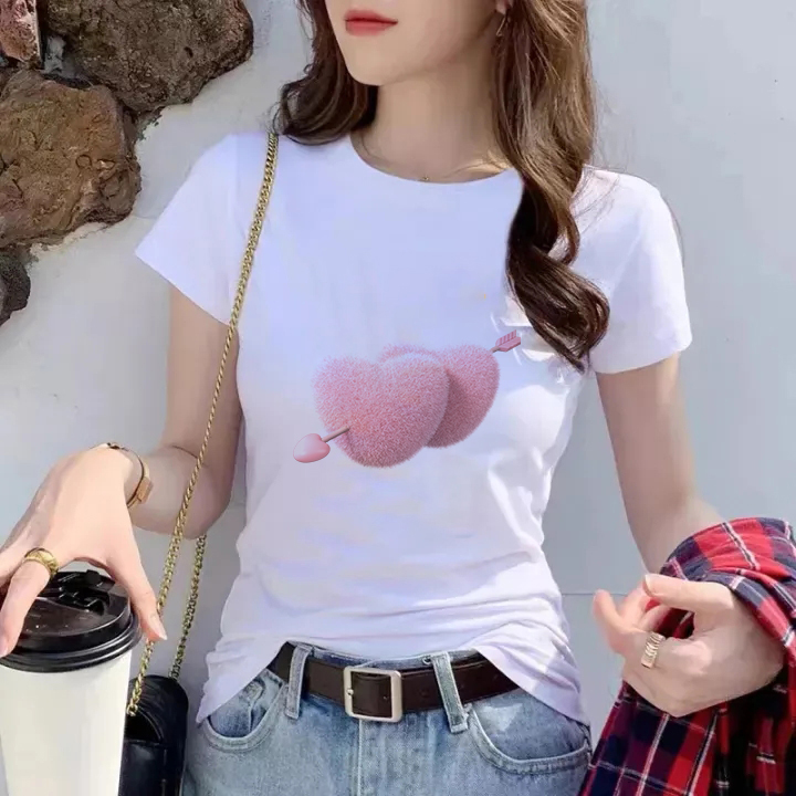 097 Milk silk 180gT T-shirt