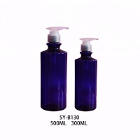 *300ml 500ml 热销型 PET 塑料圆筒形身体护理用香水/乳液/液体瓶 B130