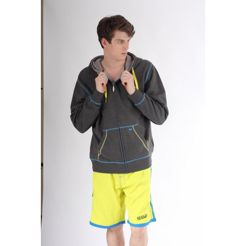 Men's fleece jacket with hood