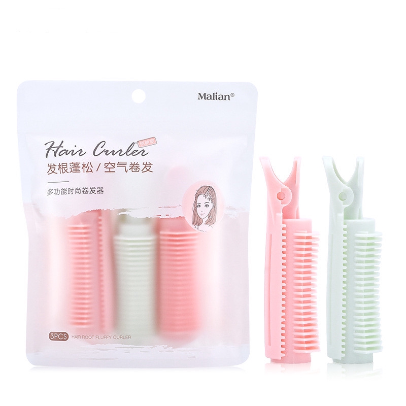 【HUAREN】卷发器，卷发器，拉直自然蓬松的发根，卷发卷，可做多种款式，3 件装