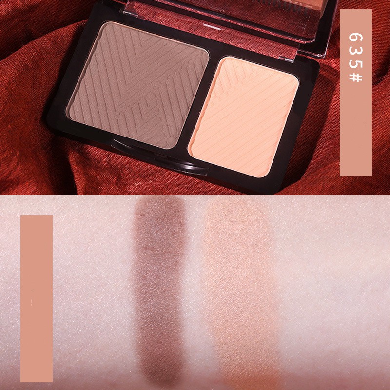 【HUAREN】轮廓 2 色调，轮廓和突出墨盒中的两种色调。 哑尘 脸框纤细，漂亮，有尺寸