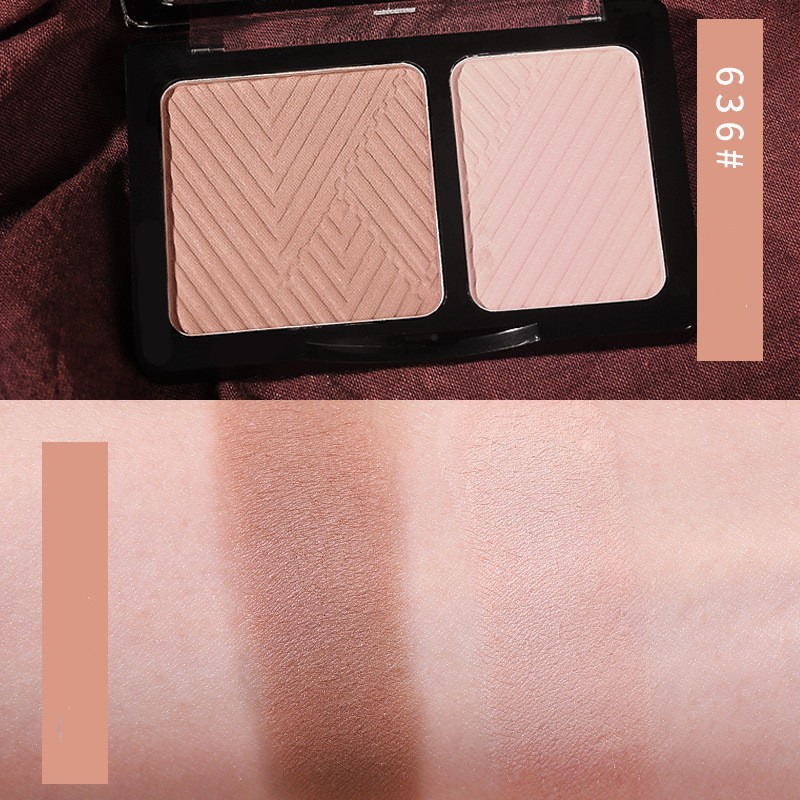 【HUAREN】轮廓 2 色调，轮廓和突出墨盒中的两种色调。 哑尘 脸框纤细，漂亮，有尺寸