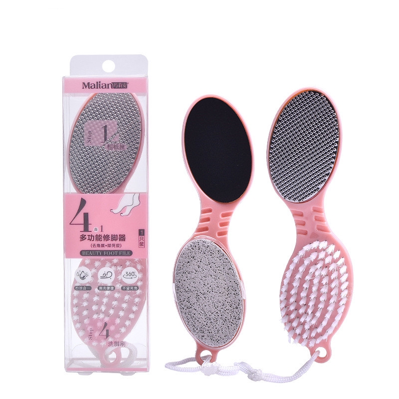 【HUAREN】4in1足部磨砂器，擦洗死皮，干燥足部皮肤光滑