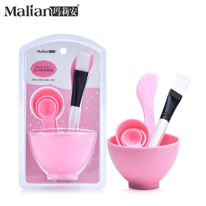 【HUAREN】一套搅拌杯、面膜、量杯、4件装一包。 量杯+刷子+抹刀+量杯