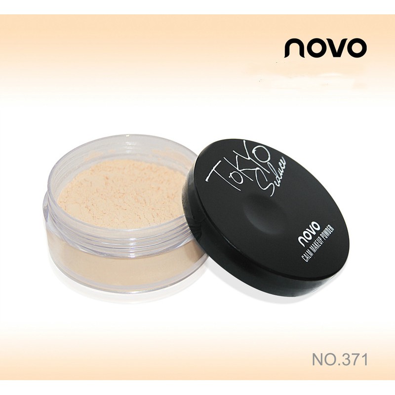 【HUAREN】含有防晒霜 SPF25/PA++ 的 Novo 散粉可在白天很好地控油。 柔软，精细研磨的粉末，柔软的粉扑