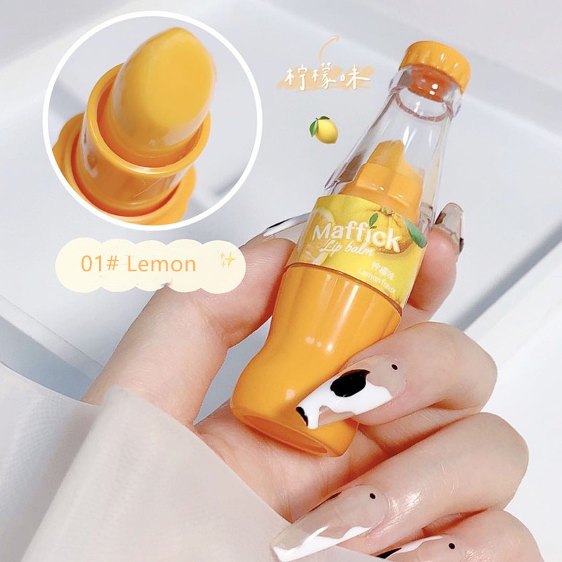 【HUAREN】Maffick Lip balm 变色润唇膏，滋养双唇，好闻，包可爱。 乳木果油凡士林唇膏