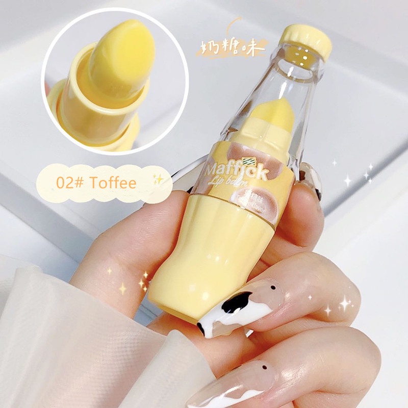 【HUAREN】Maffick Lip balm 变色润唇膏，滋养双唇，好闻，包可爱。 乳木果油凡士林唇膏