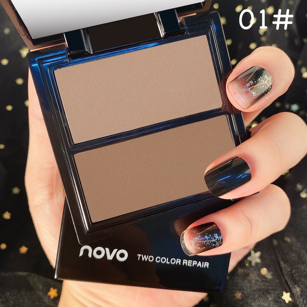 【HUAREN】Contour Highlight 2 合 1 墨盒，美丽的彩色灰尘。 面部框架着色 突出脸部，很漂亮。