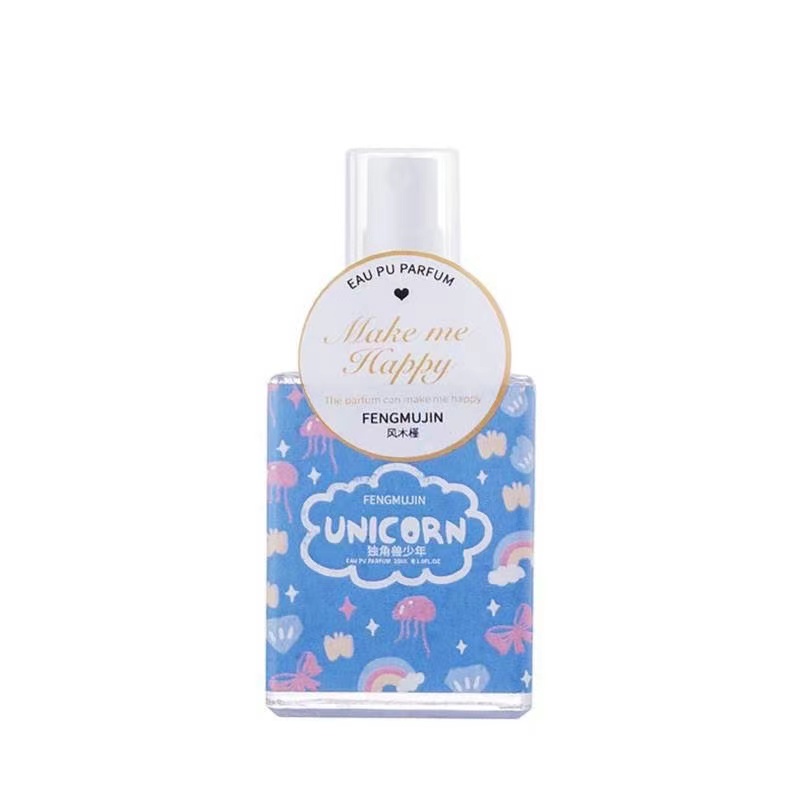 【HUAREN】让我快乐，年轻的香水，有8种香味，20毫升，桃子香味。 奶香 果香