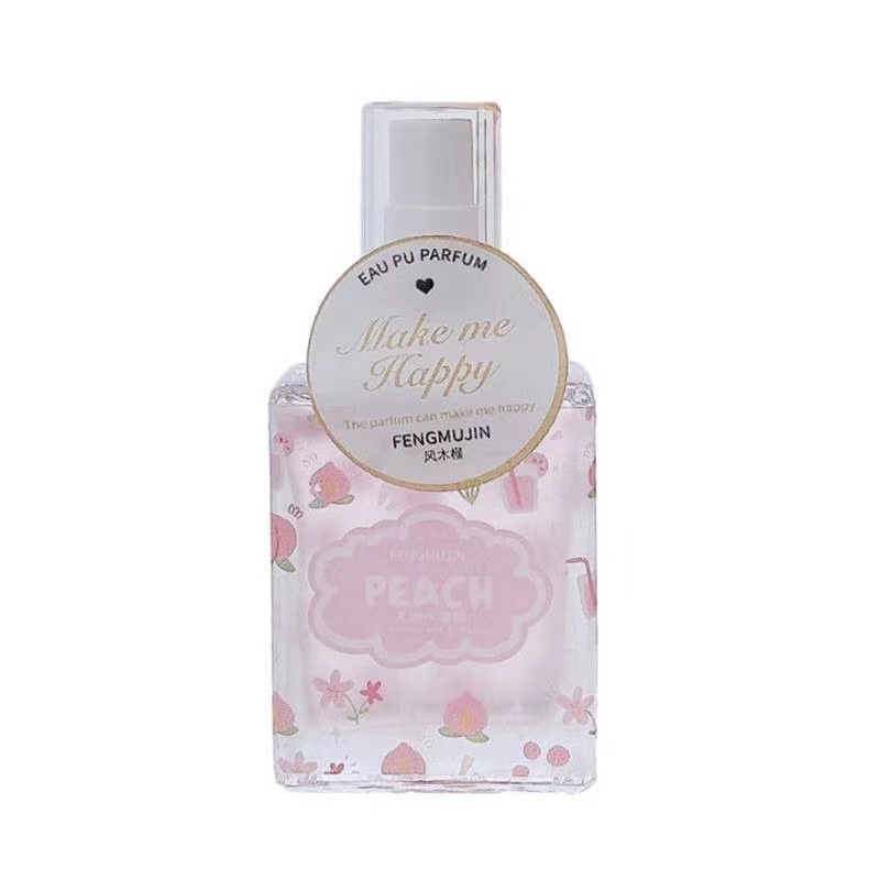 【HUAREN】让我快乐，年轻的香水，有8种香味，20毫升，桃子香味。 奶香 果香
