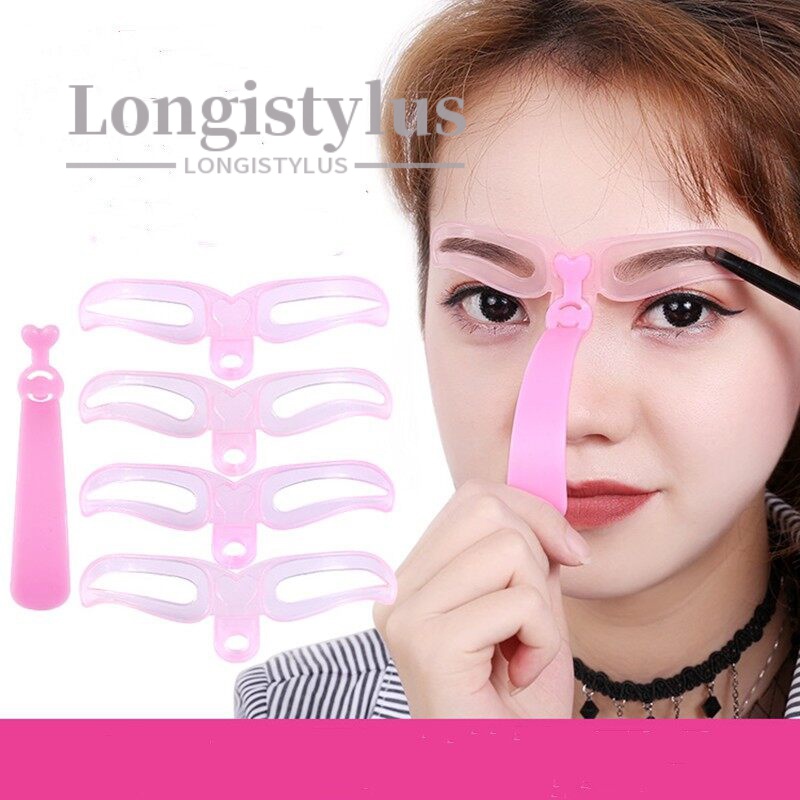 【HUAREN】4个带手柄和头带的眉块 写眉博客 眉垫、眉笔、眉块、眉笔、产品已准备好发货。