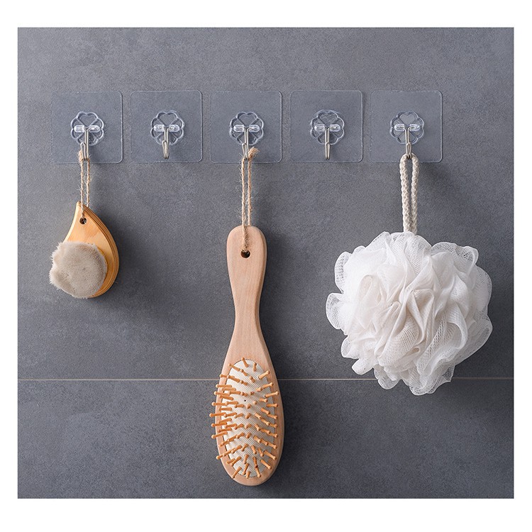 H057 ตะขอติดผนัง ตะขออเนกประสงค์ ติดกำแพง ติดเพดาน ตะขอแขวน ตะขอแปะผนัง ตะขอแขวนติดผนัง