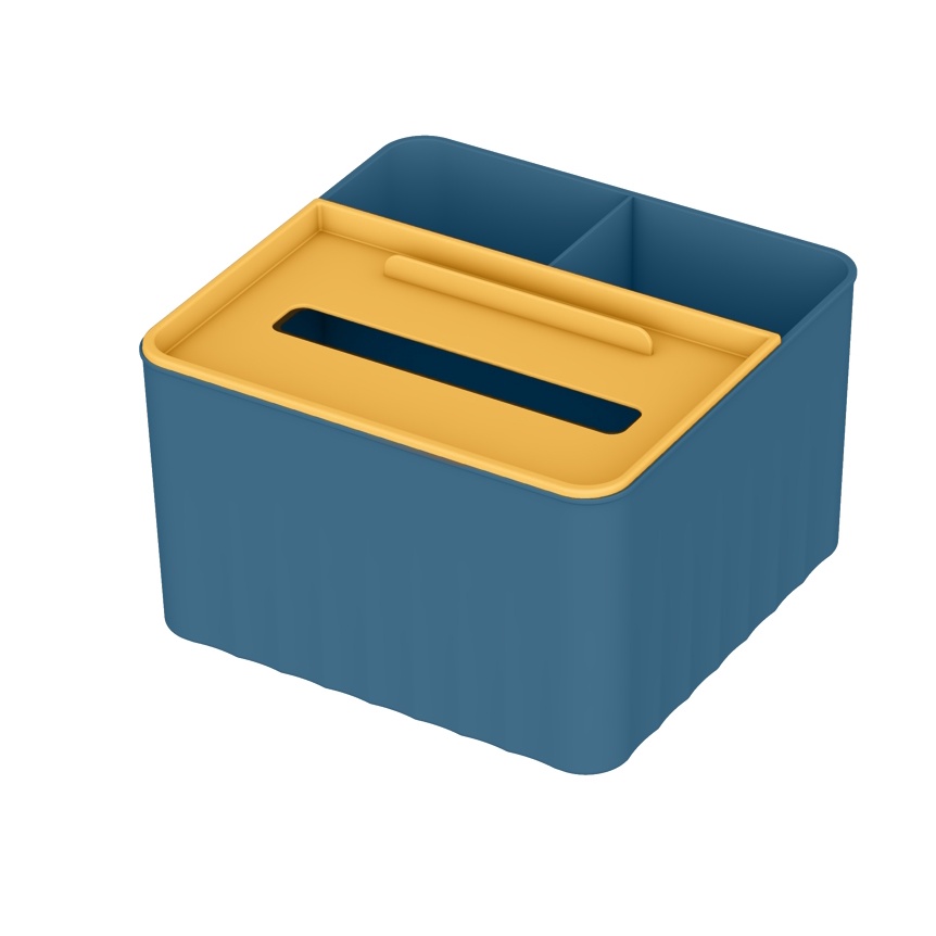 【HUAREN】H181 多用途纸巾盒 有一个内置的储物箱。