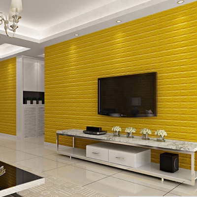 【HUAREN】H107 最便宜的墙壁纸 70*770 3D 70*770cm 大张带自粘可发货 3D 墙贴壁纸 砖纹壁纸