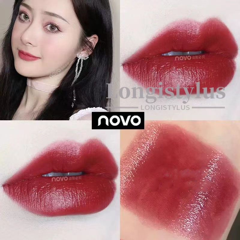 【HUAREN】口红，缎面质地，色彩靓丽，6色，哑光质地，易于涂抹，持久，可爱的包装