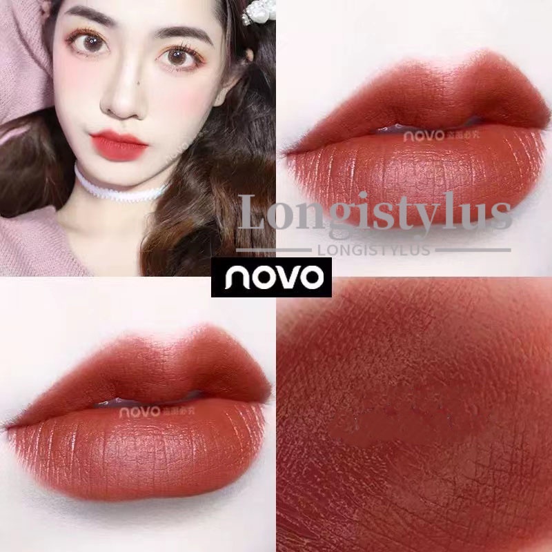 【HUAREN】口红，缎面质地，色彩靓丽，6色，哑光质地，易于涂抹，持久，可爱的包装