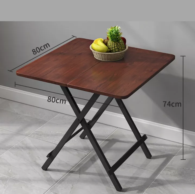 【JH】配以com表，折叠尺寸为80*80*73cm，多功能办公桌，折叠餐桌，便携式餐桌，提供7种颜色的选择。